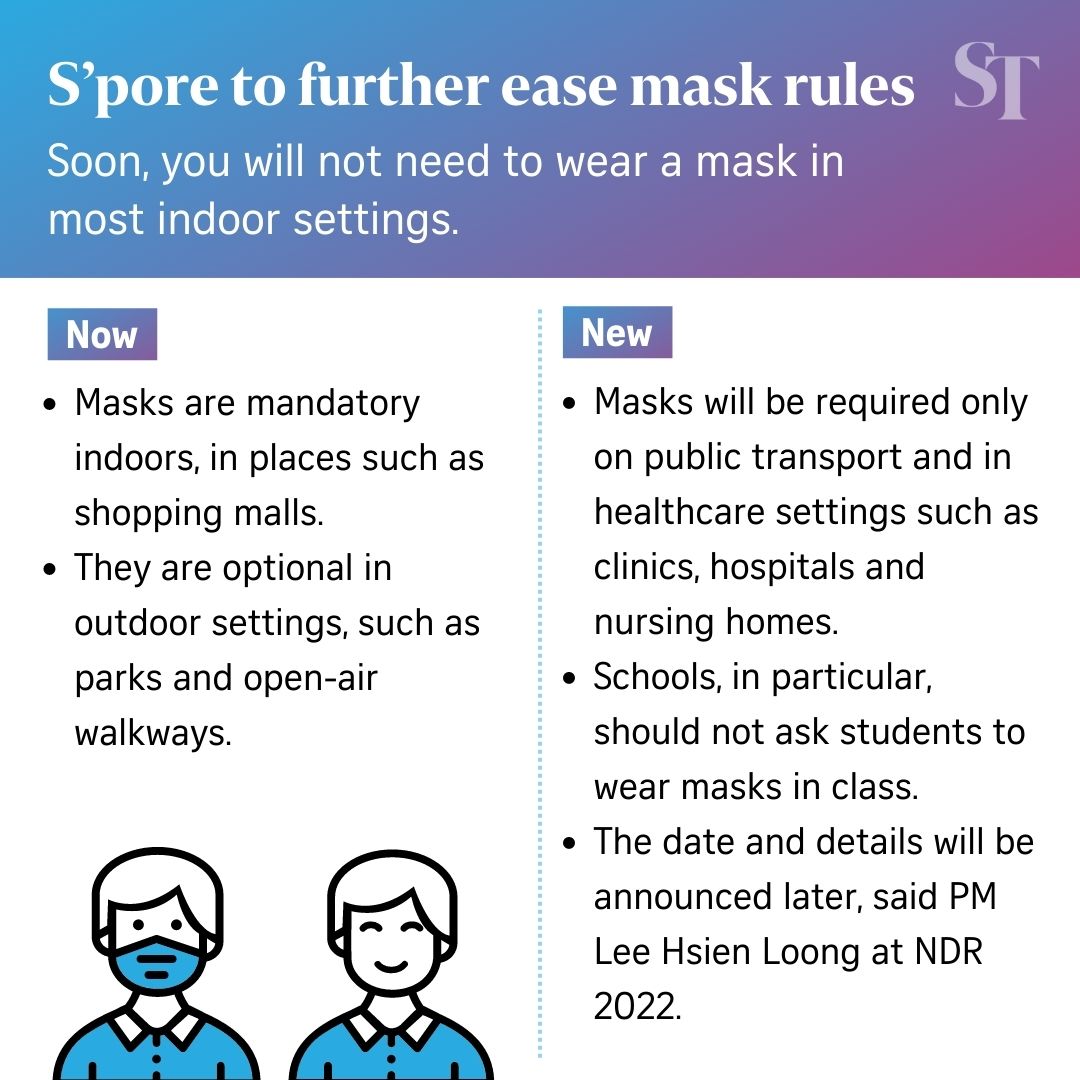 Masks not needed in most situations as S'pore Covid19
